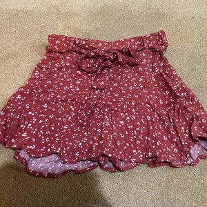 XS Urban Romantics Pink Ruffle Mini Skirt